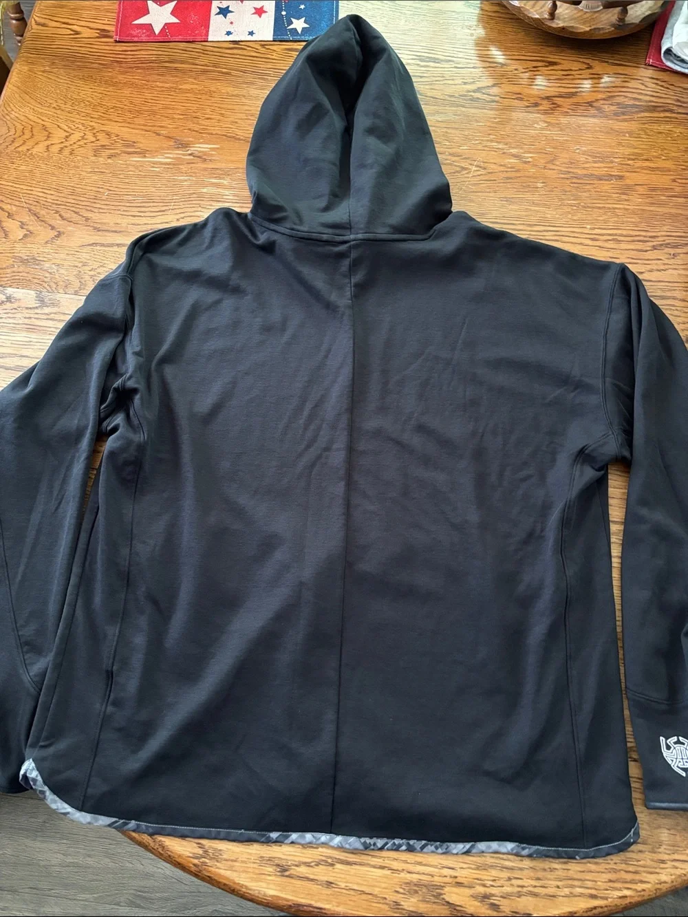 adidas Black Hoodie with Repeated 'Determination Over Negativity' Chest Graphic